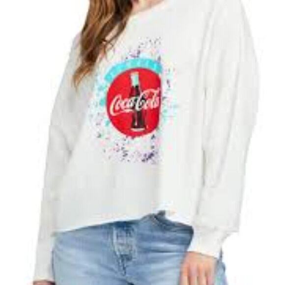 WILDFOX COCA COLA COLLAB NEW SWEATSHIRT SIZE MED - Picture 1 of 7